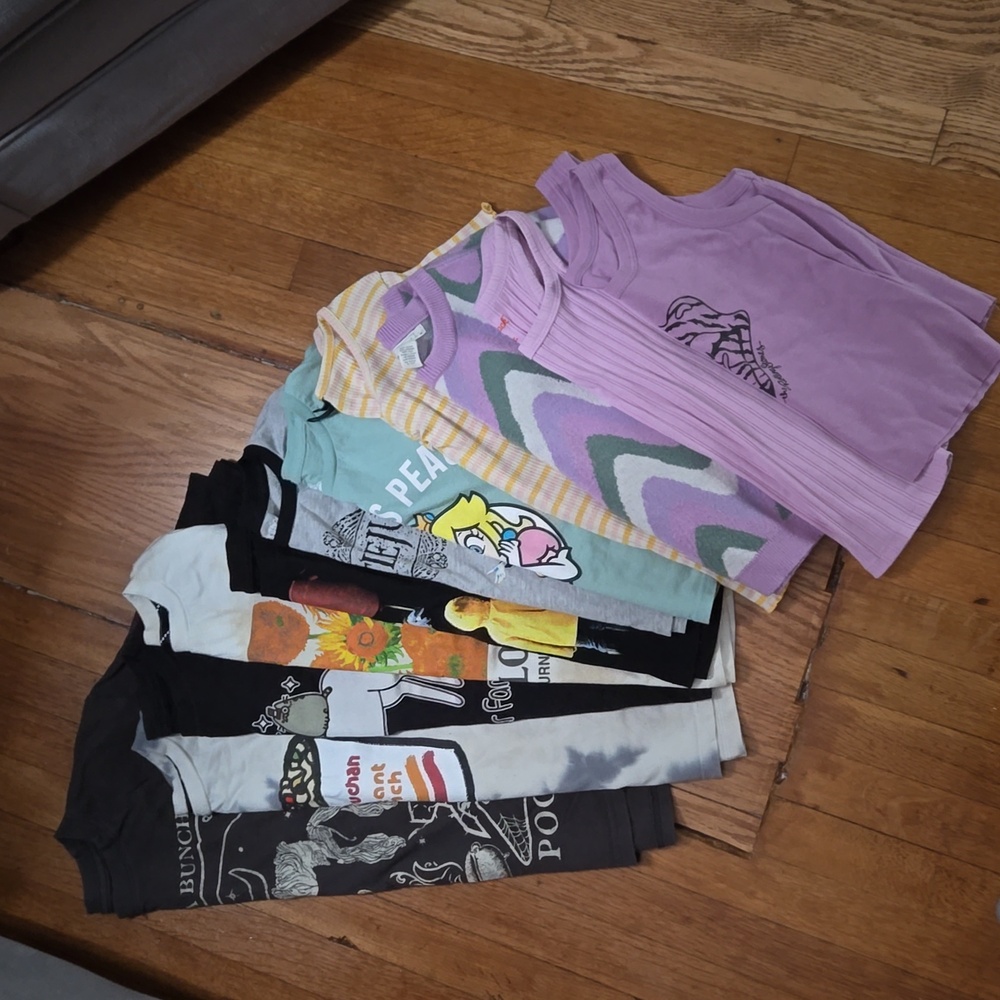 Lot of 11 tween girls tops (various sz. 8-10)